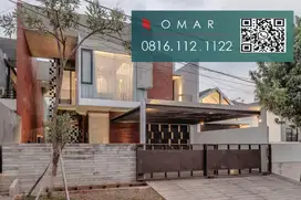Rumah modern industrial di pesanggrahan di komplek unilever Jaksel