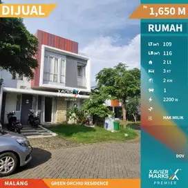 Dijual Rumah 2 Lantai Modern Minimalis di Green Orchid Malang