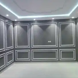 Partisi Jasa Tukang Pasang Wall Moulding Sekat Plafon PVC GRC Gypsum