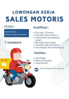 LOWONGAN KERJA SALES MOTORIS