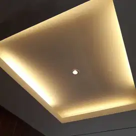 Sekat Plafon Partisi PVC GRC Gypsum Jasa Tukang Pasang Wall Moulding