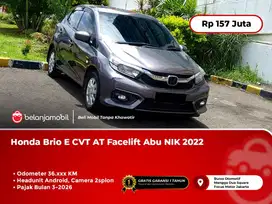 [BANYAK BONUS] Honda Brio E CVT AT Facelift Abu NIK 2022/2023