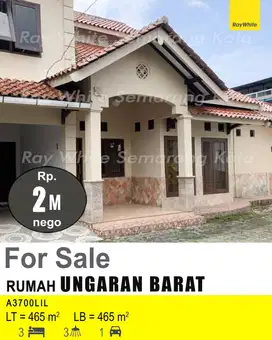 DIJUAL RUMAH DI UNGARAN BARAT A3700