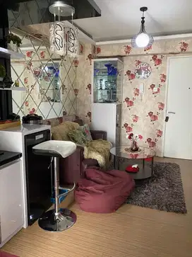 Sewa 2BR furnished lengkap tahunan apartment Bassura City