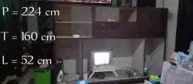Lemari serbaguna Jati asli