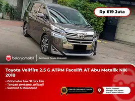 [ LOW KM ] Toyota Vellfire 2.5 G ATPM Facelift AT 2018/2019