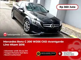 [LOW KM 33RB] Mercedes Benz C200 C 200 W205 Avantgarde Hitam 2016/2017