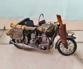 Mainan diecast sepeda motor harley logam big size lawas antik vintage