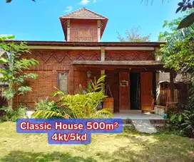 Rumah Klasik Luas 500 Pedesaan Jogja Bantul