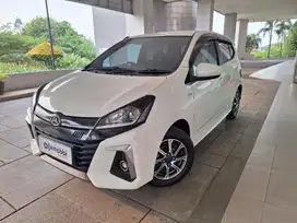 KM Rendah -  Daihatsu Ayla 1.2 R Bensin MT 2021 Putih GX