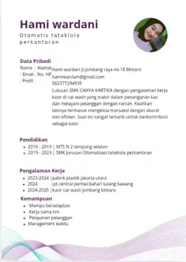 Info loker yang akurat