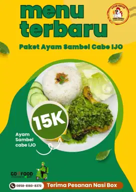 Paket Ayam Sambel Cabe Ijo