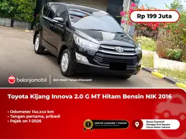 Toyota Kijang Innova 2.0 G Manual MT Hitam Bensin 2016/2017