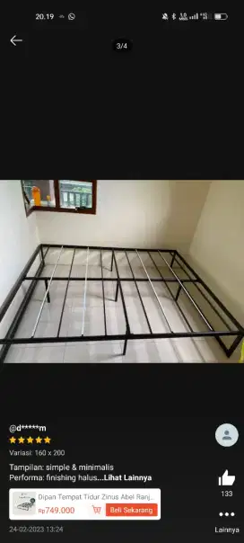 DIPAN MURAH ZINUS MAU PINDAH