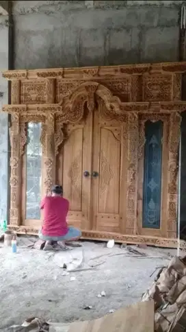 PINTU GEBYOK UKIR ( COD )