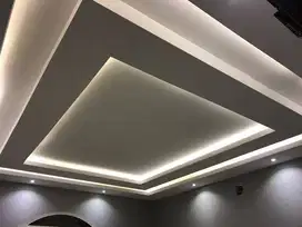 Partisi Jasa Tukang Pasang Wall Moulding Sekat Plafon PVC GRC Gypsum