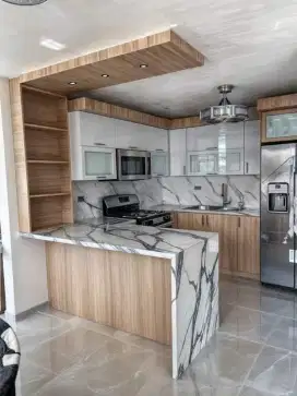 KITCHEN SET, BACKDROP TV, MEJA KASIR/RESEPSIONIS, DLL.