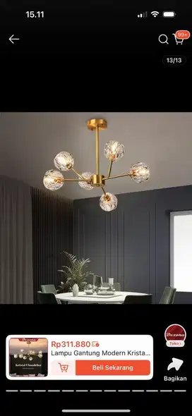 Lampu hias untuk ruangan