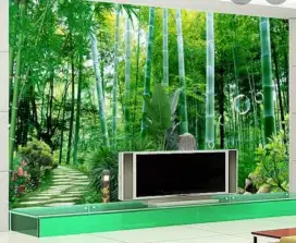 Wallpaper dinding custom 3dimensi