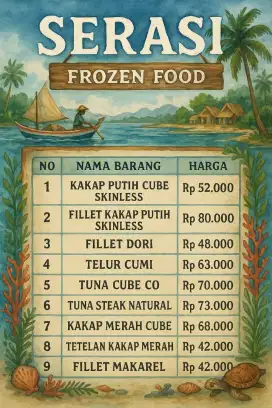 Frozen food ikan