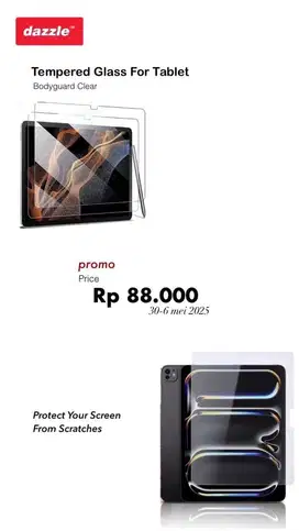 Tempered glass clear for tablet