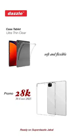 Case clear for tablet