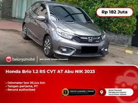 [TANGAN PERTAMA] Honda Brio 1.2 RS CVT AT Abu 2023/2024