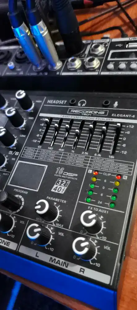mixer 6 channel recording tech elegant 6