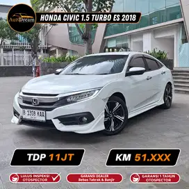 LOW KM 2018! Honda Civic 1.5 Turbo ES Sedan CVT Civic 1.5T Putih