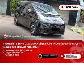 [ LOW KM 22RB ] Hyundai Staria 2.2L Signature 7Seat AT Black 2021/2022