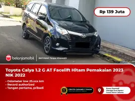 [ LOW KM ] Toyota Calya 1.2 G AT Facelift Hitam 2022/2023