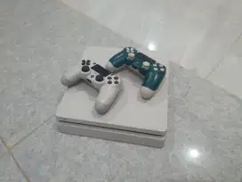 PS4 Slim 1TB H E N 6.72 stik 2 ori mesin