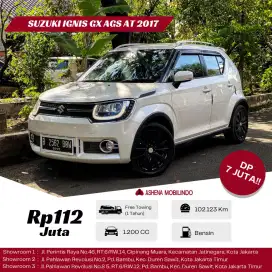Suzuki ignis Gx matic Putih  Dp 7jt  3.876 x47 /3.374 X 59