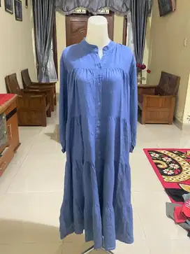 midi dress katun rayon