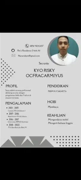 Mencari lowongan security