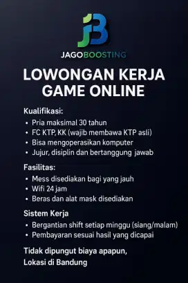 Lowongan pekerjaan game online