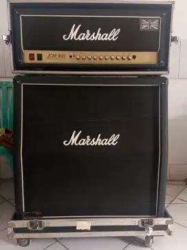 Marshall JCM 900 Head Cabinet Amplifier Guitar, England with Case