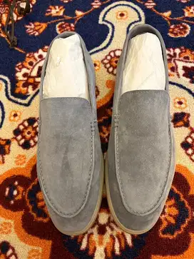sepatu loafers nappa milano grey - size 44