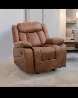 NORTON SOFA RECLINER ROCKING FABRIC 1 SEATER COKLAT