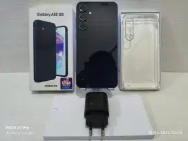 Samsung A55 5G 8/256 Gb Likenew 98% + Bonus Garansi 4 bln lg bisa TT