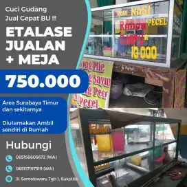 JUAL ETALASE JUALAN 2m +KACA (NEGO)