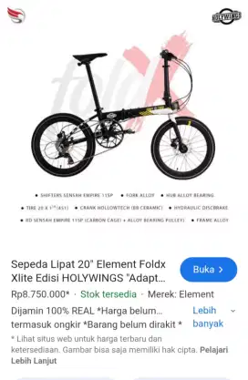 Di jual sepeda lipat FoldX X xlite 11 speed