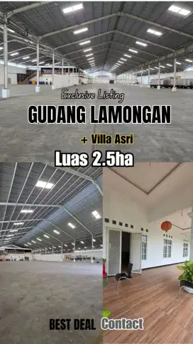 Dijual ex Pabrik siap pakai Raya Mantup di Lamongan siap pakai