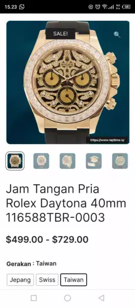 Jam Rolex Daytona Eye Of The Tiger
