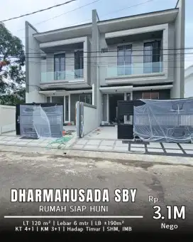 Dijual Rumah Dharmahusada, Surabaya strategis mewah terawat