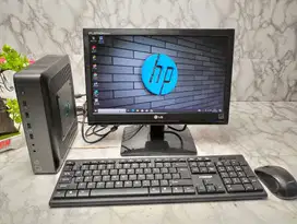 Paket lengkap Mini PC HP + Monitor LED LG16