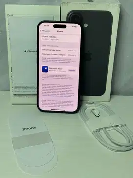 iphone 16 Black 128GB Garansi aktif