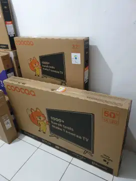 COOCAA GoogleTV 50 inch 4K UHD. 100% Gres pabrik, bisa COD & Setting