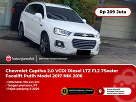 [PAJAK PANJANG ] Chevrolet Captiva 2.0 VCDI Diesel LTZ Putih 2016 2017