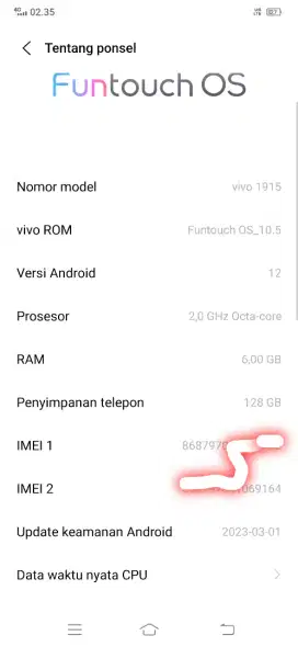 Vivo Y19 6/128Gb , Hp Only